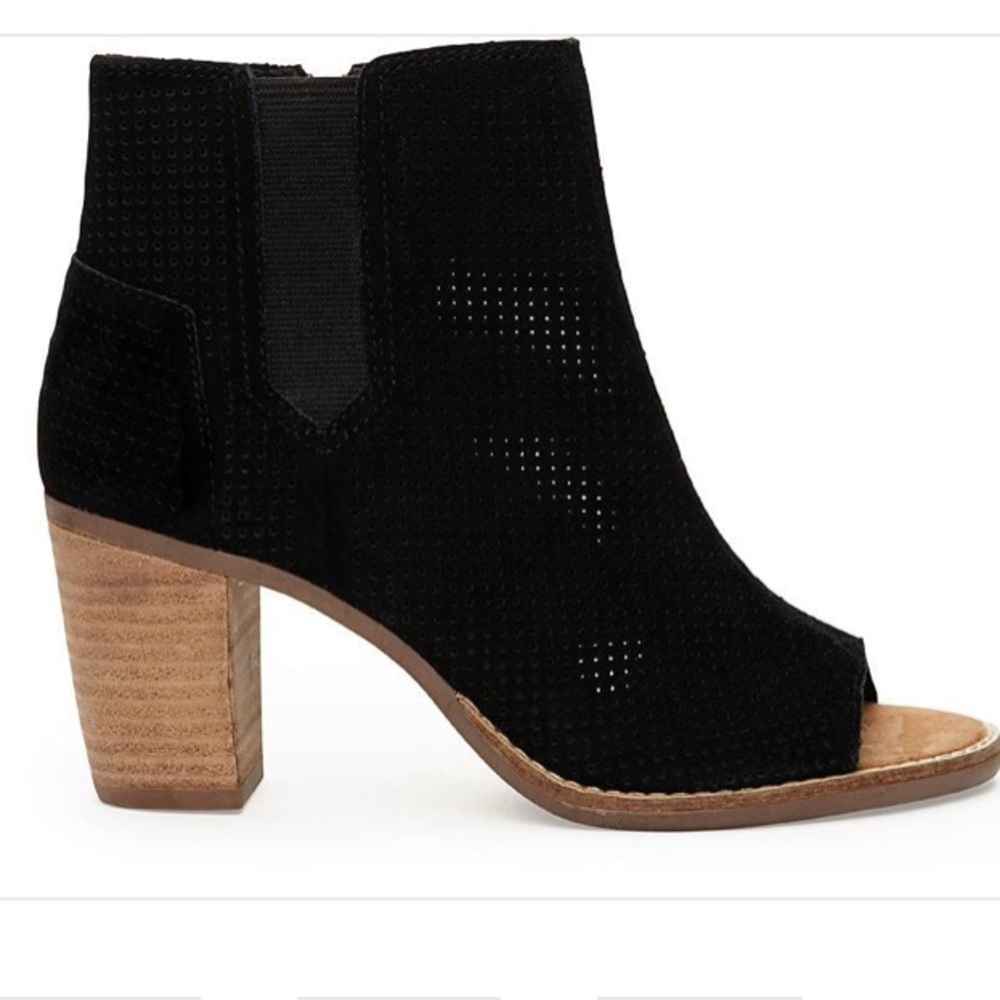 Toms Majorca Peep Toe Booties